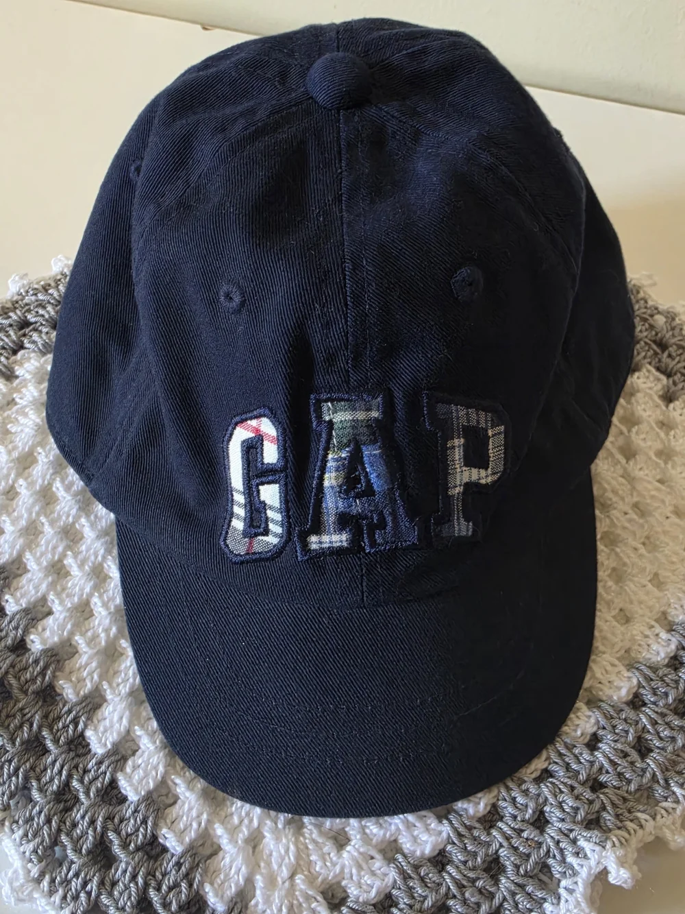 babyGap Navy Cotton Twill Logo Baseball Cap Hat Unisex Baby/Toddler S/XS